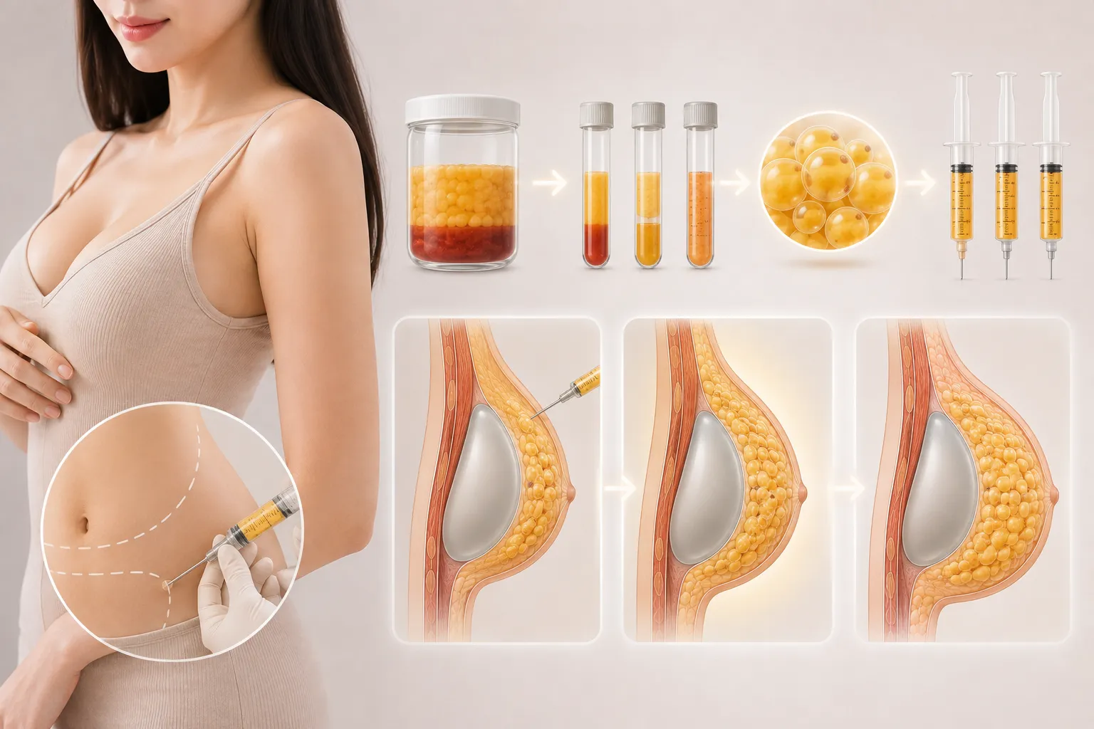 自體脂肪隆乳的存活率，實際數字是多少